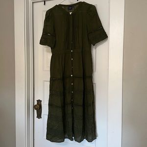 GAP Crocheted Shirtdress